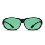 MigraLens Migraine Relief Fit-Over Glasses Medium Size | Outdoors and Computer Screens | Unisex | Green Lenses