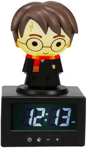 Paladone Harry Potter Digital Alarm Clock, Press Harry Potter for a Glowing Lamp or Night Light, Room Decor and Officially Licensed Merchandise