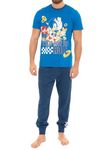 SONIC THE HEDGEHOG Pyjamas | Sonic Mens Pyjamas | Cotton Mens PJs Sets | Official Merchandise | Blue | X-Large