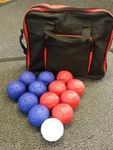 Stevens Soft Boccia Hand Stitched Set 6 Red Bowls 6 Blue Bowls Balls Jack and Carry Bag Paralympic Sport