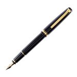 Pilot Namiki Falcon Collection Fountain Pen, Black with Gold Accents, Soft Medium Nib (60252)