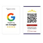 NFC Card for Google Review_ Customized with Logo_ 4K UV Printed [Pack of 1 Card]