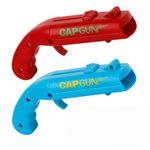 Cap Shooting Bottle Opener Gun - Launches Caps for World Cup Parties, BBQs & Adult Gatherings, Fun Gadget for Men, Unique Gag Gift for Sports Events (2PC Blue RED)