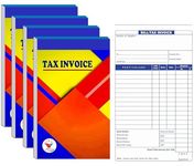 Premium Tax Invoice | Get a free pen with this package | 13 × 22 cm (Pack of 4)