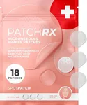 PatchRX Micro Needle Pimple Patch (18 Pack) - Hydrocolloid Micropoint Pimple Patch For Acne & Cystic Pimples, Eliminate Pimples Overnight, Microdart Pimple Patch, Micro Dart Pimple Patches