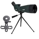 Svbony SV28PLUS Spotting Scope with Tripod Phone Adapter, 20-60x80mm Range Scope with A5 Claret Red FMC BAK4 IP65 Waterproof, Spotter Scope for Adult Target Shooting Archery Birdwatching