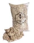 FOREST BEEKEEPING SUPPLY -Hive bee Smoker Fuel | All Natural Cotton Fiber |1 LBS Bag, White / Brown