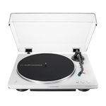 Audio-Technica AT-LP70XBT Fully Automatic Wireless Belt-Drive Turntable (White/Silver)