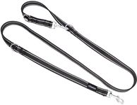 vitazoo dog leash in black reflecti