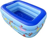 WateBom Inflatable Family Swimming Center Pool with Inflatable Soft Floor, 51 inches Ocean World Kids Swimming Pool…