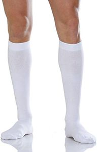 RelaxSan 920-new (White, Sz.2) Unisex cotton support socks 22-27 mmHg graduated compression