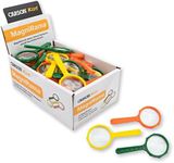 Carson MagniRama Small Colourful 3X Magnifying Glasses for Parties or Classrooms (Pack of 50)