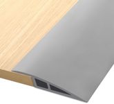 Floor Transition Strip Vinyl Door Threshold Flooring Transition Strip Self Adhesive Carpet Edging Strip for Laminate Doorway Edge Threshold from 2/5" to 3/5" (Gray, 3.3 Ft)