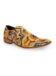 Kanvas Men Yellow Buckle Up Loafers Shoes UK 43