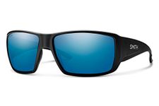 Smith Optics womens Guides Choice Sunglasses, Matte Black Chromapop Glass Polarized Blue Mirror, One Size US