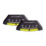 Sun Company 306-R Lev-o-gage II Inclinometer and Tilt Gauge - Pack of 2 | Leveling Gauges for RV, Camper, or Trailer