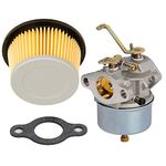 HIFROM Carburetor Air Filter Replace Replacement for Tecumseh 632631 632230 632272 Troy bilt Chipper vac 47279 47261 Tecumseh H30 H50 H60 Engines