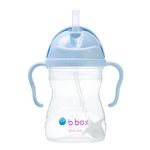 b.box Sippy Cup with Fliptop Straw, Drink from Any Angle | Weighted Straw, Spill Proof, Leak Proof & Easy Grip | BPA Free, Dishwasher Safe | for Babies 6m+ to Toddlers (Bubblegum, 8 oz)