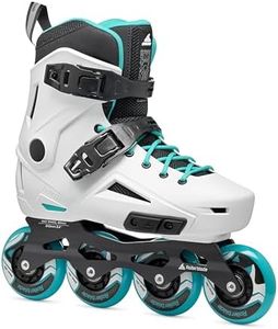 Rollerblade Lightning Women's Urban Inline Skate, White and Aqua