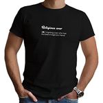 DUDEME Geek Sarcasm T-Shirt, 100% Cotton T-Shirts for Programmer, Coding, Developer, Software mens, Round Neck T Shirts for Women, Half Sleeve Tshirt for Men (M, Religious War)