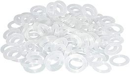 200 Pieces Rubber O-Ring Switch Dampeners Keycap White for Cherry MX Key Switch Keyboards Dampers (Clear)