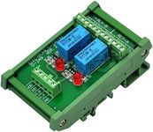 Electronics-Salon DIN Rail Mount 2 DPDT Signal Relay Interface Module, DC 5V Version.