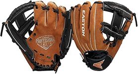 EASTON Professional Youth Baseball Glove, 10", RHT, Carmel/Black, I Web, PY10BR