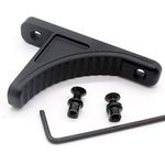 TRIROCK Aluminum Black Gripstop Forward Handstop, Keymod Compatible, Mil-Spec Anodized