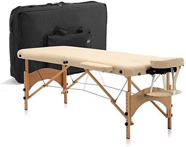 DR.LOMILOMI Lite-Weight Portable Massage Table Bed 005 Aloha - W28 X L73 (All-Inclusive Package, Vanilla)