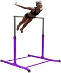 FitKidz Gymnastics Bar Horizontal Kip Bar for Gymnasts Athletic Training Exercise Kids and Adults Adjustable Up to 5 FT