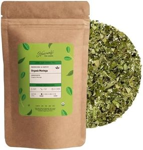 Heavenly Tea Leaves Organic Moringa, Loose Leaf Herbal Tea, 4 oz. (Approx. 50 Cups of Tea) - Green Superfood, Nutrient Dense, Plant Protein, Rich in Antioxidants and Immune Vitamin