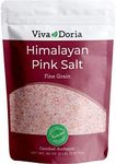 Viva Doria Himalayan Pink Salt, Crystal Salt, Fine Grain, Certified Authentic, Food Grade, 5 lb (2.2 Kg)