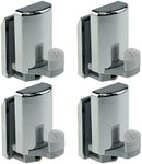 Set of 4 Chrome Shower Door Lower H