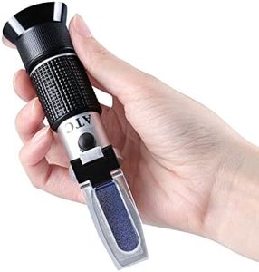 XRCLIF Refractometer for Grape Wine Home Brewing Dual Scale Wine Making Refractometer Kit Brix 0-40%& Alcohol Degree 0-25% vol, Measuring Sugar Content in Original Grape Juice