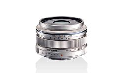 Olympus M.Zuiko Digital 17 mm F1.8 Lens, Fast Fixed Focal Length, Suitable for All MFT Cameras (Olympus OM-D & PEN Models, Panasonic G-Series), Silver