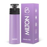 Milton Atlantis 900 thermosteel Water Bottle 750 ml, 24 Hr Hot and Cold I Leak Proof Lid, ISI Certified I Vacuum Insulated I for Office, Gym, School I Purple