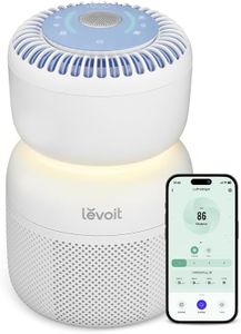 Levoit HEPA Luftreiniger mit 5 Sensoren, Luftfilter gegen 99,97 Prozent Staub Pollen, Echtzeit-Luftqualitätsanzeige, App Steuerung, Nachtlicht und Weißes Rauschen für besseren Schlaf, bis zu 30㎡, Blau