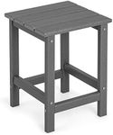 COSTWAY Outdoor Side Table, All Wea