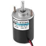 XD-3420 12 24V 30W High Speed CW CCW Permanent Magnet DC Motor for DIY Generator[6000 RPM(24V)],Dedicated Motor