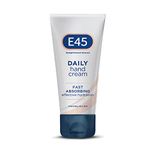 E45 Daily Hand Cream 50 ml – E45 Hand Cream for Very Dry Hands - Hand Moisturiser for Dry Skin and Sensitive Skin - Non-Greasy Hand Repair Cream for Soft and Supple Hands - Fast Absorption Formula