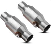 2.5" Inlet/Outlet Universal Catalytic Converter Stainless Steel Weld-On with O2 Part (2 pcs)