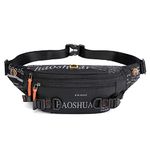 GUSTAVE® Waist Bag for Men Women, Waterproof Chest Bag Stylish Fanny Pouch Bag Sport Belt Bag for Travel Running Outdoor Sports Cycling