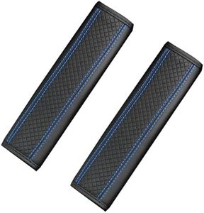 Qidoe [2 Pack] Car Seat Belt Cover Accessories Leather Wterproof Shoulder Pads for All Vehicles