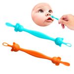 Qunlions life The Safe Baby Nasal Booger and Ear Cleaner - Baby Shower Registry Essential | Easy Baby Nose Cleaner Gadget for Infants and Toddlers | Dual Earwax and Snot Removal - 2 PC