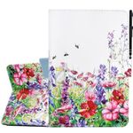 KEROM Case for iPad Mini 5, iPad Mini Case, iPad Mini 4 Case, iPad Mini 3 Mini 2 Protective Case, PU Leather Smart Folio Stand Cover with Auto Sleep Wake for iPad Mini 5/4/3/2/1 7.9 inch, Floral