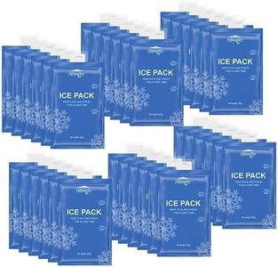 NEWGO Dry Ice for Shipping Frozen Food, Long-Lasting Gel Cold Packs Cold Freezer Packs Ice Bag for Lunch Bags & Coolers, Beach, Camping, Picnics, Injuries(36 Pack, 4.13" X 6.1")