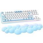 Gaming Keyboard Wrist Rest Pad,Memory Foam Keyboard Palm Rest, Ergonomic Hand Rest,Wrist Rest for Computer Keyboard,Laptop,Mac (Sky Blue)