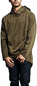 VICTORIOUS Long Length Fishtail Cloak Pullover Hoodie JK700 - Olive - Small - J1A