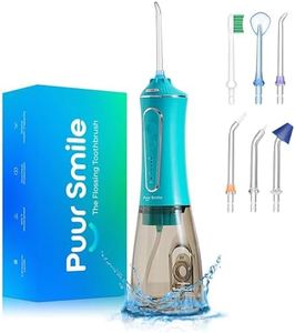Professional Water Flosser - Advanced Dental Care for a Healthier Mouth, Gum, and Teeth - IPX7 Waterproof Oral Irrigator | 7 Replacement Tips, Travel-Friendly, Rechargeable - Oral Hygiene (Green)