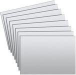 Hicarer 8 Pcs 18 Gauge Steel Sheet Metal, 6" x 12" x 0.05'' Rectangle Metal Plate Metal Sheets Steel Plate Stock for Crafting DIY Projects Home Industry